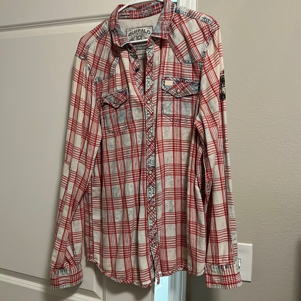Buffalo David Bitton pearl snap flannel